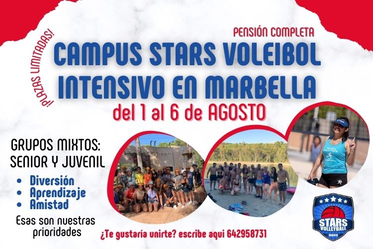 Campus de Voleibol y Voley Playa en Marbella.