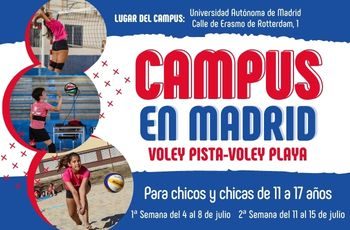 Campus de verano de voleibol y voley playa en Madrid