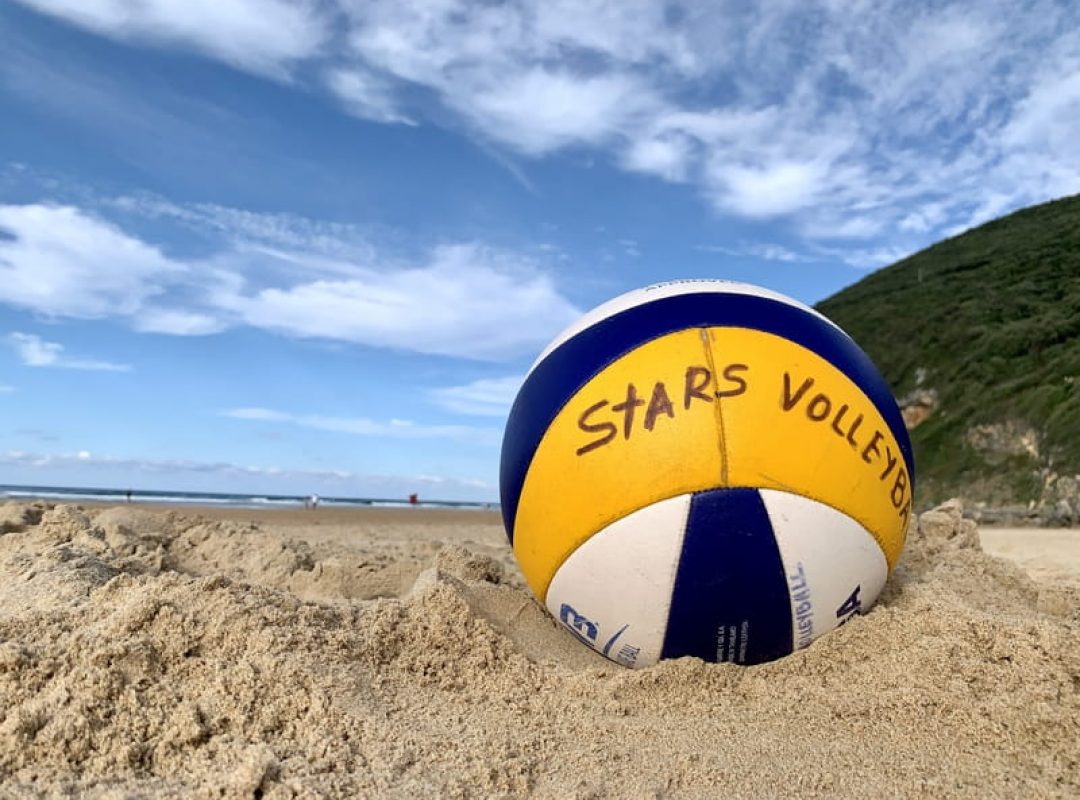 Playa de Berrria donde practicamos el vóley playa